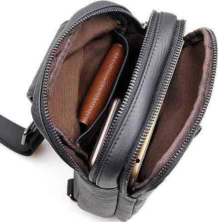 Сумка чоловіча Vintage 14454 Чорна Київ