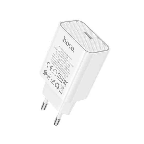 Сетевое зарядное устройство HOCO C143A Benefit single port PD20W charger White Одесса