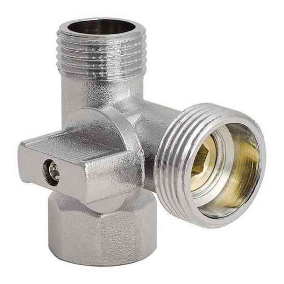 Кран прохідний триходовий 1/2''х3/4''х1/2'' KOER Харків