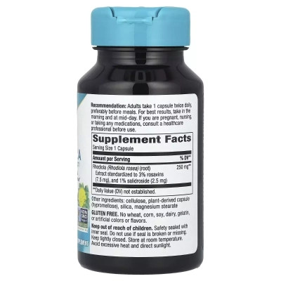 Трави Nature's Way Родіола, 250 мг, Rhodiola, Premium Extract, 60 вегетаріанських капсул (NWY-15321) Вінниця - фото 2