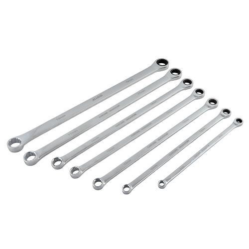 Набір ключів комбінованих тріскачкових 7 предметів , 8-19мм Alloid Одеса - фото 2