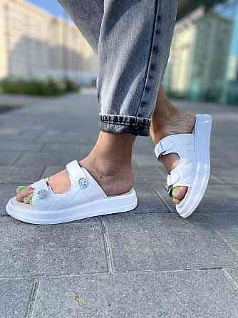 Edan Instruments Шльопанці жіночі EDAN 777 білі (літо, шкіра натуральна) (5134) Коломия