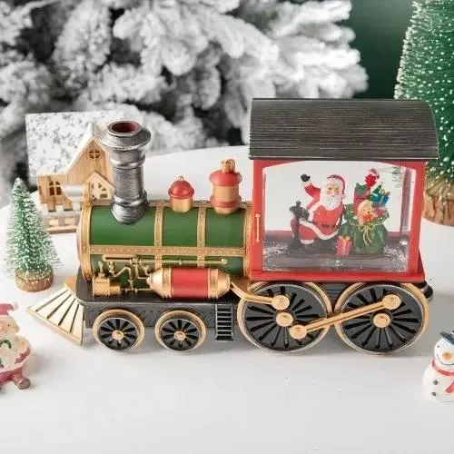 Нічник новорічний музичний Xmas Потяг із Санта Клаусом Одеса - фото 6