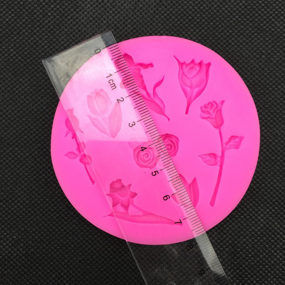 Молд силиконовый Цветы 77 мм розовый Киев - изображение 7