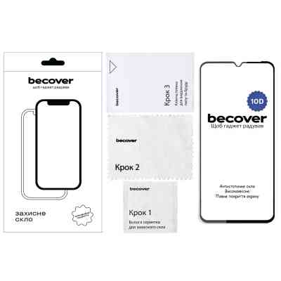 Стекло защитное BeCover Xiaomi Redmi 14C 4G / Poco C75 10D Black (712720) Винница
