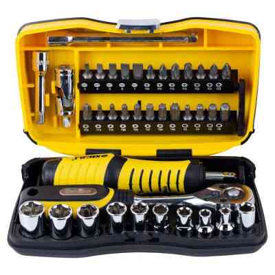 Набір інструментів Sigma насадок торцевих та біт 1/4" 39шт CrV (6003571) Вінниця