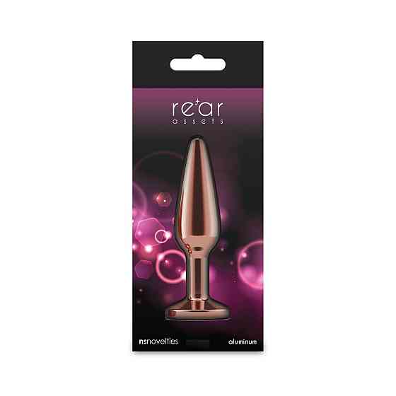 Анальна пробка NS Novelties Rear Assets — Tapered — Medium — Rose Gold — Pink Sex Aura Київ