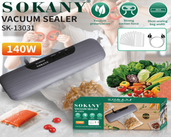 Вакууматор SK-13031 з шириною запаювання 30 см, подвійним насосом, вбудованим різаками та функцією VAC Одеса