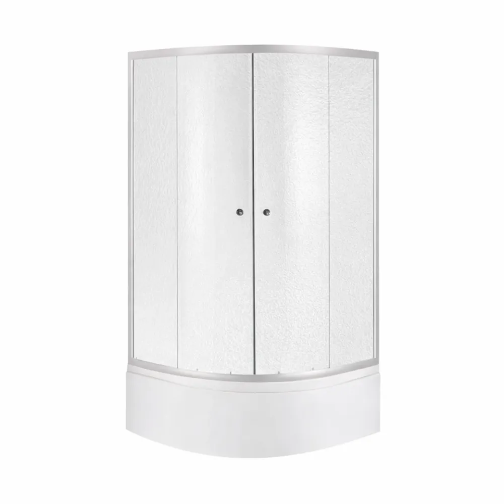 Lidz Latwa SC80x80.SAT.HIGH.FR Душова кабіна напівкругла, скло Frost 4 мм + Lidz Душовий піддон KAPIELKA ST80x80x41, з панеллю Київ - фото 12