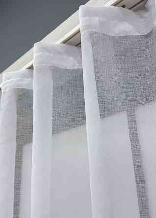 Тюль VR-Textil 1276т Мікро-льон однотонний Білий 270х170 см (43-171) Київ