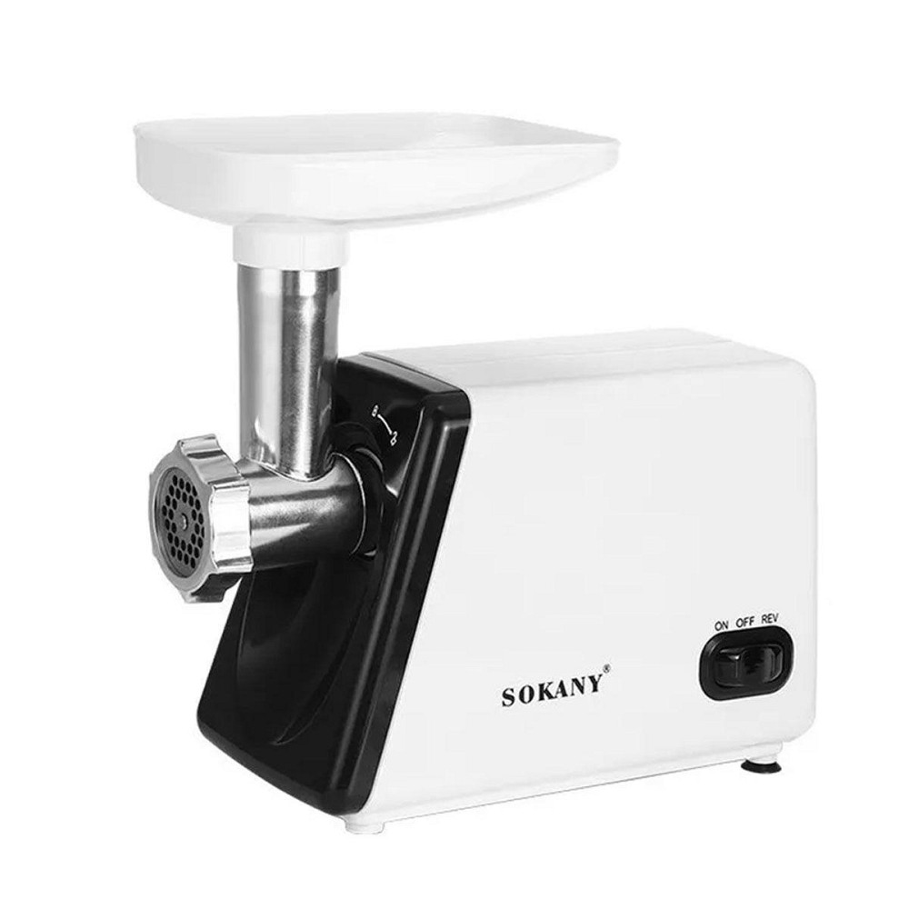 Електрична м'ясорубка для фаршу Sokany електром'ясорубка для дому потужна 2500 Вт з насадками Біла SK-312 Коломыя - изображение 1