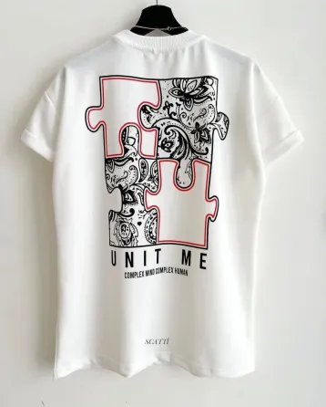 Футболка чоловіча с принтом  46 Біла 2664091001 Дніпро