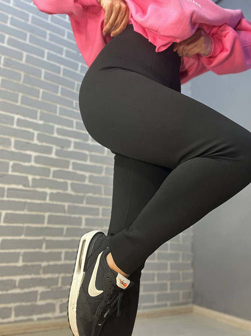 Лосины женские Kenalin 88-2 корсет на молнии дайвинг формующие утепленные на меху черные, черный, 5XL Киев - изображение 8