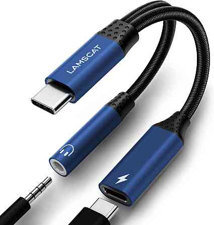 Перехідник Type C - Type C + Jack 3.5 LAMSCAT Луцк