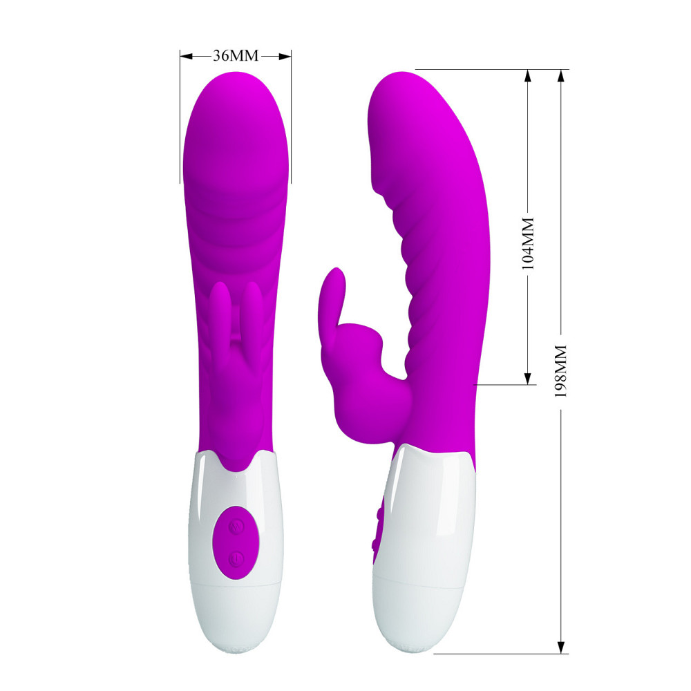 Вибратор - Pretty Love Naughty Bunny Vibrator Purple Sex Aura Киев - изображение 8