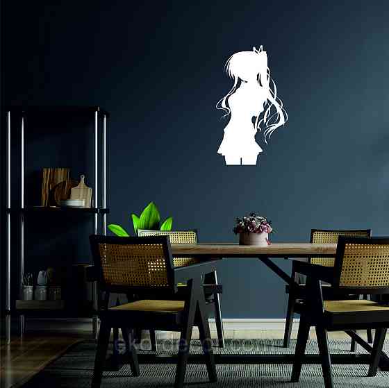 Декоративне настінне Панно «Дівчина» Декор на стіну 50*29 см, Білий Київ