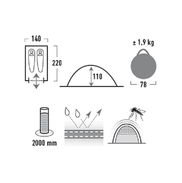 Палатка High Peak Stella 2 Киев - изображение 2