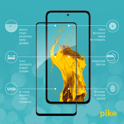 Скло захисне Piko Full Glue Samsung M35 Black (1283126593871) Вінниця - фото 2