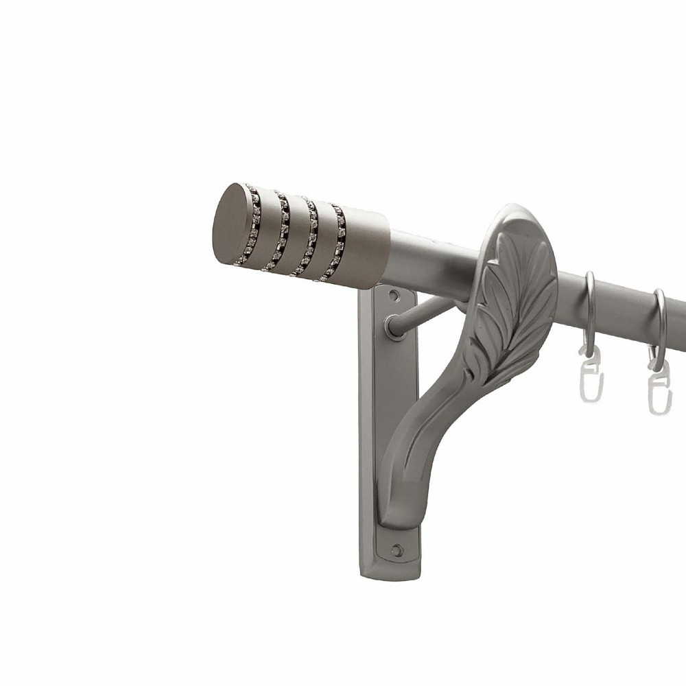 Карниз Orvit Барамелла металевий однорядний ретро гладка труба кільце металеве Сатин 25 мм 140 см (00-00027494) Львів - фото 1