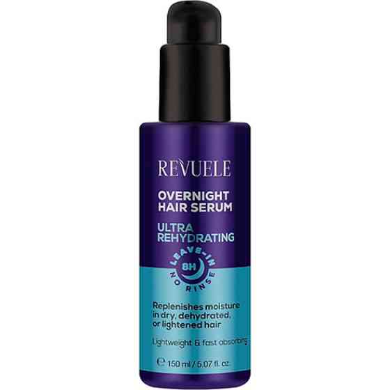 Ультра-зволожуюча нічна сироватка для волосся Overnight Hair Serum 8h Revuele 150 мл Київ