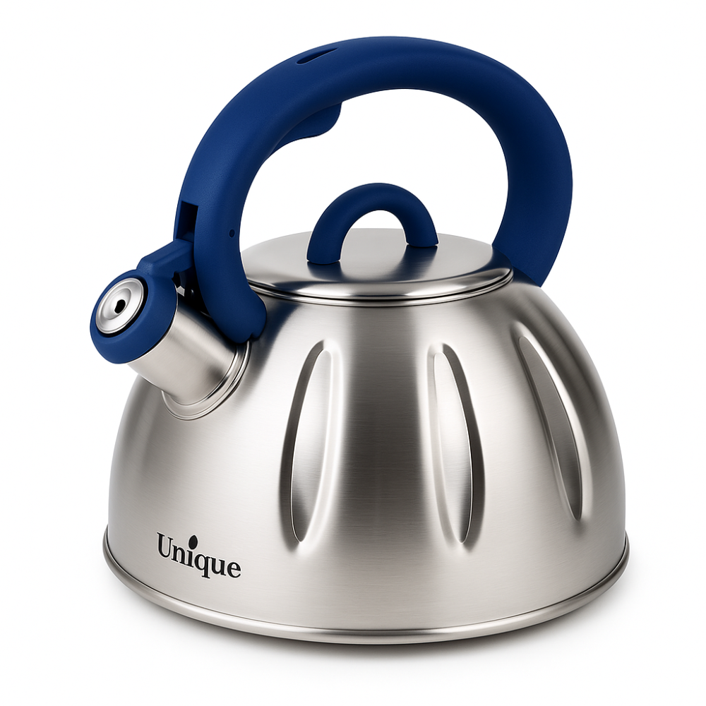 Чайник нержавіюча сталь зі свистком побутовий Unique, Звичайний чайник на газову плиту SW-88 Львів - фото 11