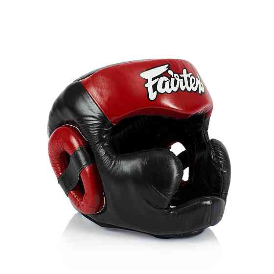 Боксерський шолом Fairtex HG13 Black/Red M Кам'янське
