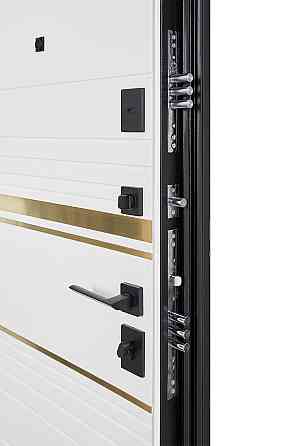 Вхідні двері Abwehr Megapolis MG3 Goldy 545 Чорна шагрень + Білий супермат 860*2050 мм Київ