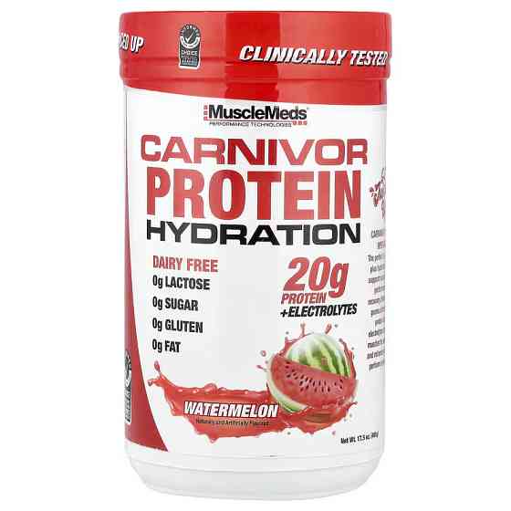 Протеїн MuscleMeds Carnivor Protein Hydration 496 g (Watermelon) Луцьк
