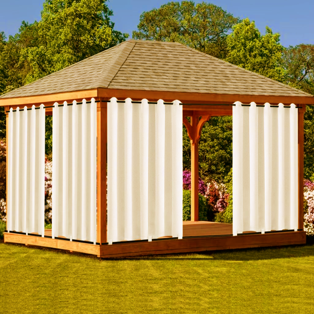 Штора вулична водонепроникна для альтанки (2.6 х 1.45 м) Молоко Вінниця - фото 10