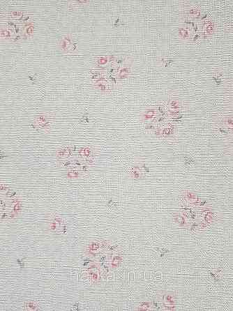 Шпалери вініл на флізеліні A.S.Creation Maison charme 0.53x10 прованс квіти троянди маленькі червоні на біло сірому Київ