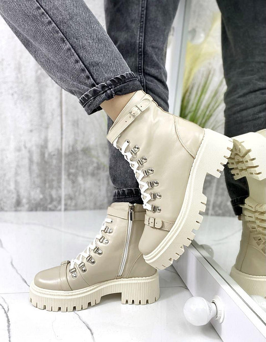 Без бренда Черевики жіночі ARLEN БК-Брук бежеві (зима, шкіра натуральна) (4853) 35-40 37 Коломыя - изображение 7