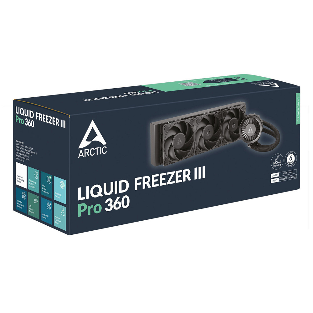Система водяного охолодження Arctic Liquid Freezer III Pro 360 Black (ACFRE00180A) ( Чорний ) Харьков - изображение 6