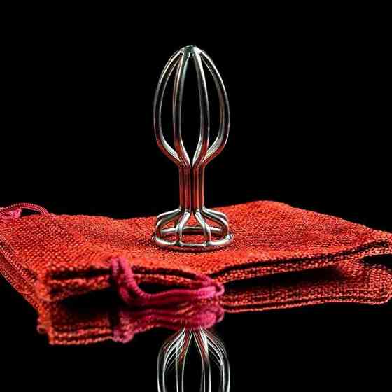 Сталевий анальний корок SexyFire L 3,7 см — Анальні іграшки Вінниця