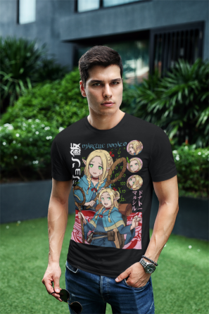 Футболка аниме Маркилле Конкернед Деликиоус Ін оверсайз (S/M/L) Черний AnimeJ0654 Днепр