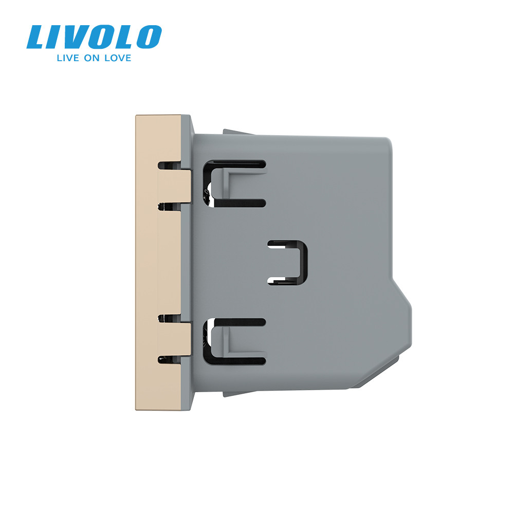 Розумний датчик температури та вологості ZigBee (термометр-гігрометр) LIVOLO, золотий, модуль без рамки (VL-FCEZ-2AP) Коломия - фото 8