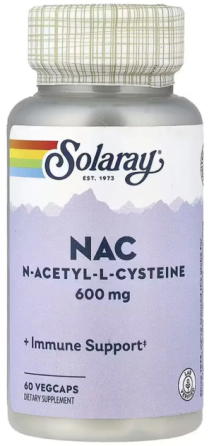Nac n-ацетил-l-цистеин Ацетилцистеин Solaray NAC N-Acetyl-L-Cysteine 600mg 60 капс Киев