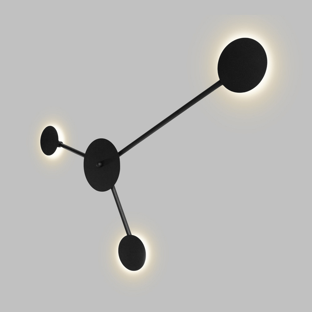 Оригинальное бра на стену 3-G4 черный Disk NL 7250-3 BK Киев - изображение 3