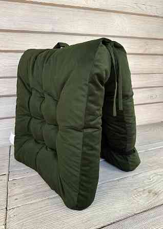 Подушка для стільців (50x120х8 см) подвійна Decorator Флокс колір зелений 84-154 Київ