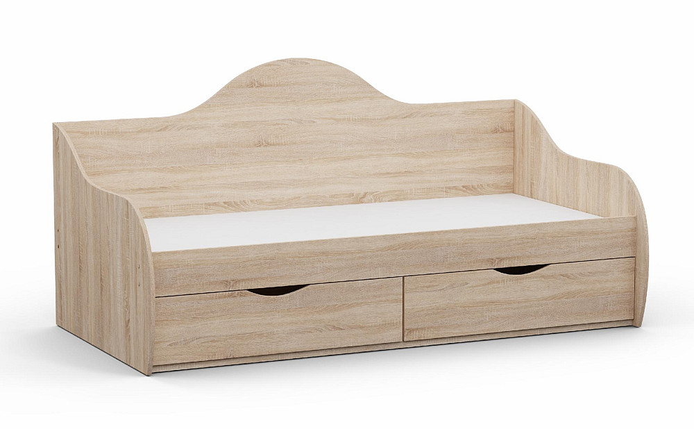 Кровать односпальная L-4, Дуб Сонома, 1932х1000х954 Львов - изображение 1