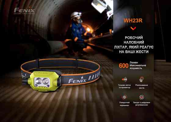 Фонарь налобный Fenix WH23R с безконтактным датчиком Киев