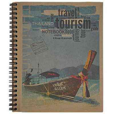 Блокнот Buromax spiral side, А5, 80sheets, KRAFT, square (assorted) (BM.2415) Вінниця