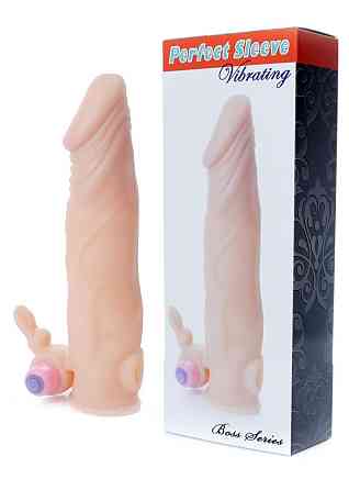 Насадка на пенис с вибростимулятором Perfect Sleeve Vibrating Sex Aura Киев