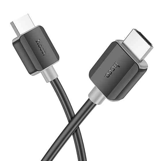 Кабель для відео відеокабель HOCO US08 HDTV 2.0 male-to-male 4K HD data cable Black 6931474799401 Одеса