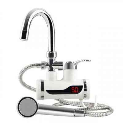 Цифровой мгновенный водонагреватель WATER HEATER MP-5208 с душем с LED дисплеем, 3кВт, белый 3251 Киев