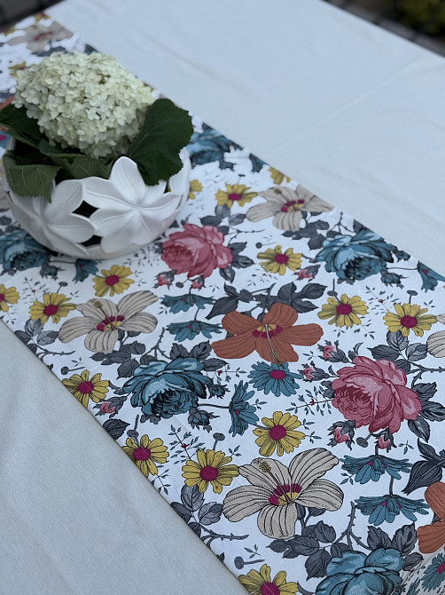 Ecotton Ранер доріжка Ecotton DUCK 45x170 см для обіднього столу водовідштовхувальна в квітках Коломия - фото 5