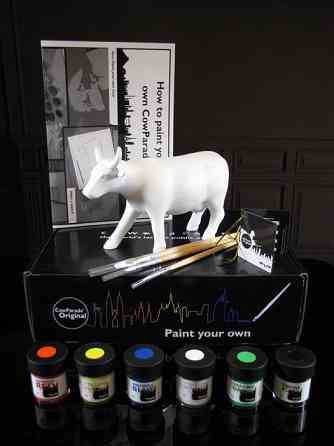 Коллекционная статуэтка корова Paint Your Cow Ровно