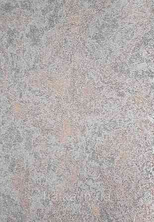 Шпалери вінілові на флізеліні гарячого тиснення DU&KA 1.06х10 вензель основа під штукатурку сірі коричневі Київ