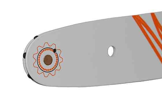 Шина 16" для бензопили Rebiner (400 мм), 3/8", 1.3 мм, 56 латвія Львів