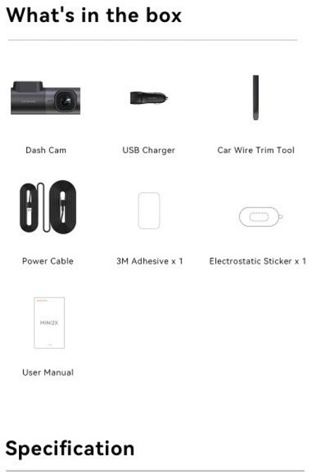 Авторестратор DDPAI Mini 2X 2K Wi-Fi 5G ADAS Night Vision 2.0 Киев - изображение 3