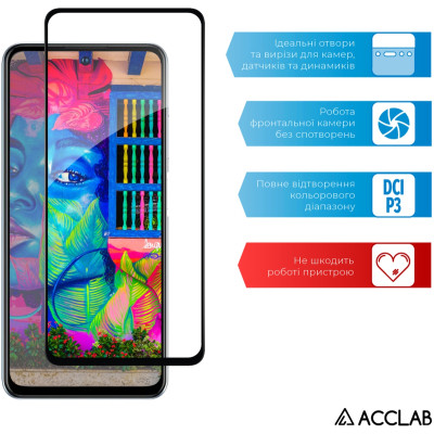 Стекло защитное ACCLAB Full Glue ZTE V40S Black (1283126575655) Винница - изображение 5